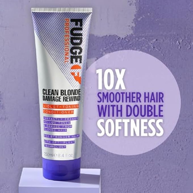 Fudge PROFESSIONAL PURPLE TONING CONDITIONER, CLEAN BLONDE DAMAGE REWIND CONDITIONER, FOR BLONDE HAIR, 250 ML - Image 3